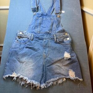 Denim Overalls Light Wash by Shein Size Large